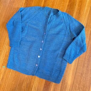 60’s Vintage Blue Button-Up Cardigan